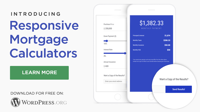 Just Launched: Responsive Mortgage Calculators Plugin for Wordpress