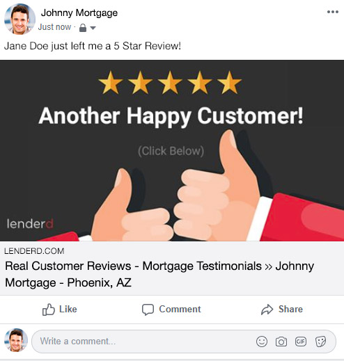 Mortgage Review Facebook Sample